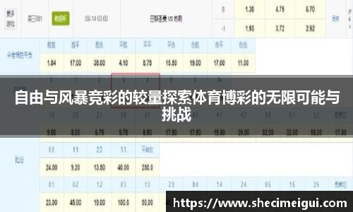 自由与风暴竞彩的较量探索体育博彩的无限可能与挑战
